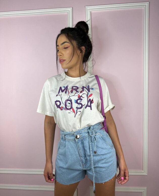 Shorts Amarração Cintura Morena Rosa
