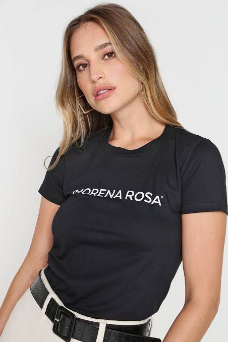 T-shirt Estilo Baby Look Morena Rosa