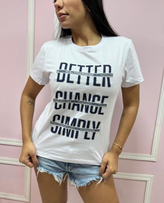 T-shirt Estampada Morena Rosa