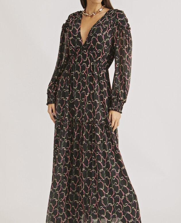 Vestido Longo com Decote
